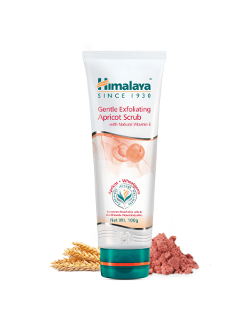 Нежный отшелушивающий скраб с абрикосом Хималая, 100мл, Gentle Exfoliating Apricot Scrub Himalaya 100ml