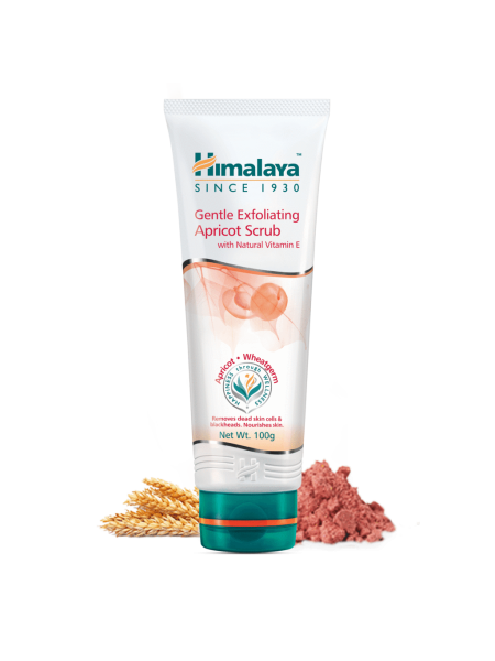 Нежный отшелушивающий скраб с абрикосом Хималая, 100мл, Gentle Exfoliating Apricot Scrub Himalaya 100ml