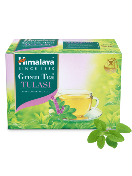 Зеленый чай Хималая с туласи, 20 пак., Green Tea Tulasi Himalaya 20bags