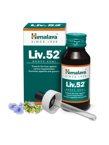 Капли для печени "Лив.52", 60мл, производитель "Хималая", LIV. 52 Drops, 60ml, Himalaya