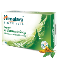 Аюрведическое мыло Ним и Куркума, производитель "Хималая", 125г, Himalaya Neem & Turmeric Soap 125g