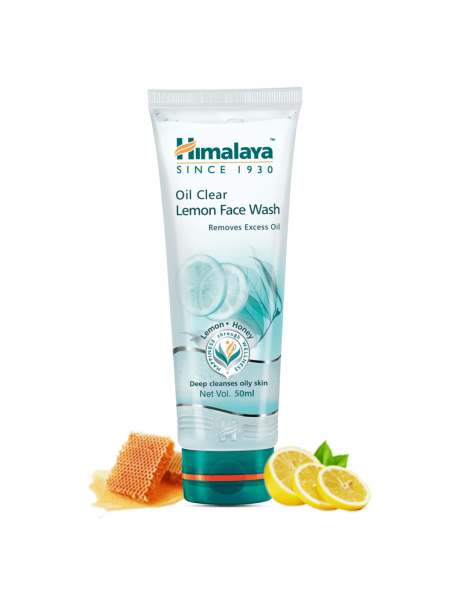 Гель для умывания Лимон и Мёд Хималая, 50мл, Oil Clear Lemon Face Wash Himalaya 50ml