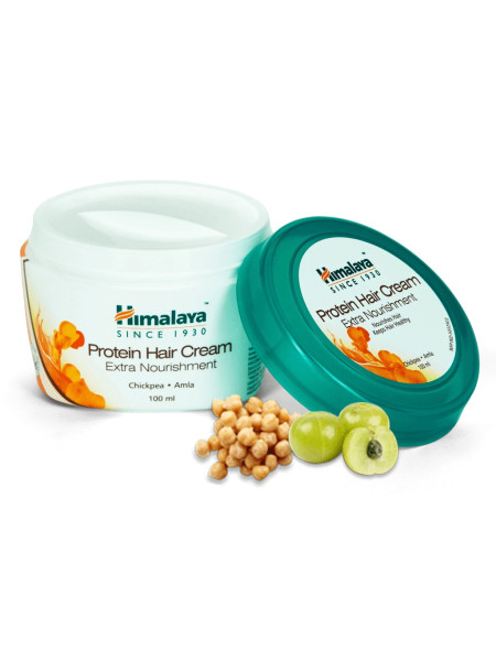 Протеиновый крем для волос с нутом и амлой 100 мл, Protein Hair Cream, произв. Himalaya