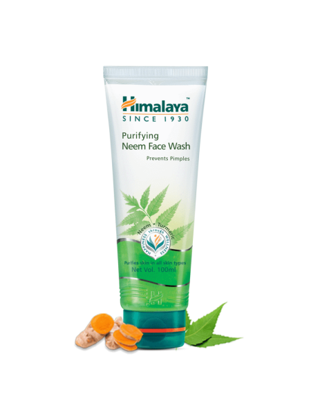 Очищающее средство для умывания с нимом, Хималая, 100мл, Purifying Neem Face Wash, Himalaya, 100ml