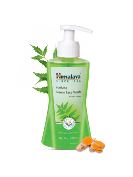 Очищающее средство для умывания с нимом, Хималая, 200мл, Purifying Neem Face Wash, Himalaya, 200ml
