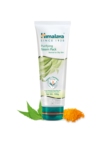 Очищающая маска для лица Himalaya с Ним: 100 г чистоты и сияния
