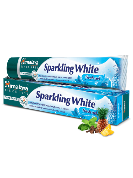 Освежающий гель "Спарклинг Вайт", 80 г, производитель "Хималая", Sparkling White Fresh Gel, 80g, Himalaya
