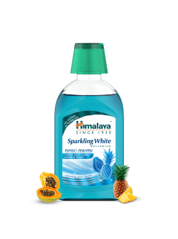 Ополаскиватель для рта Himalaya Sparkling White: ослепительная белизна и свежесть