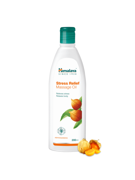 Массажное масло для снятия стресса Хималая, 200мл, Stress Relief Massage Oil, Himalaya, 200ml