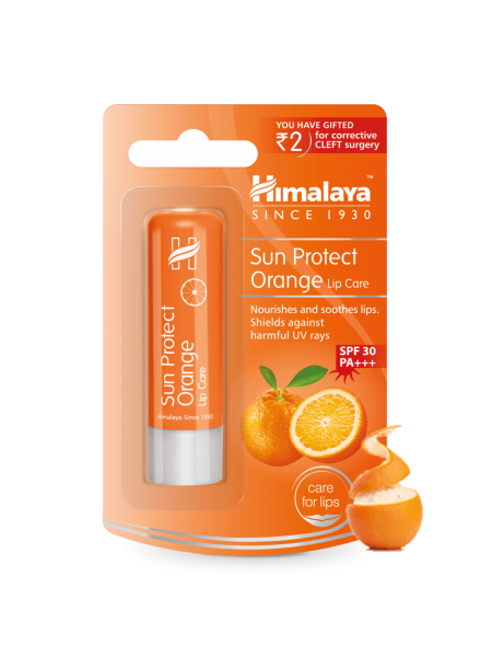 Бальзам для губ с апельсином Хималая, 4.5г, Orange Shine Lip Care Himalaya, 4.5g