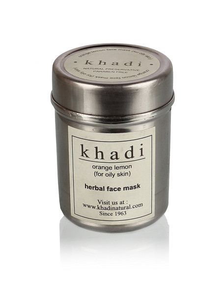 Маска для лица для жирной кожи "Апельсин и Лимон", 50 г, производитель "Кхади", Face Mask "Orange & Lemon" (for oily skin), 50 g, Khadi