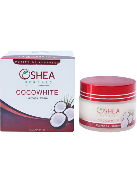 Кокосовый крем для сияющей кожи "КокоВайт", 50 г, производитель "Оши", Cocowhite Fairness Cream, 50 g, Oshea