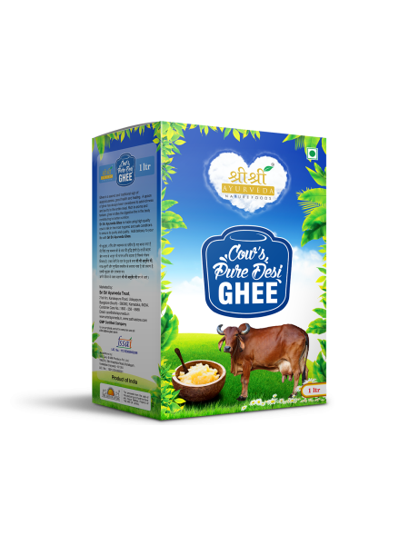 Топленное масло, Гхи, 1 л, производитель "Шри Шри Аюрведа", Pure Ghee, 1 L, Sri Sri Ayurveda