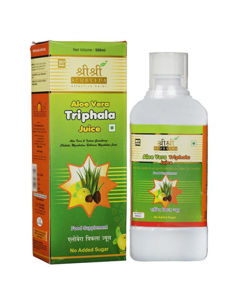 Сок Алое Вера Трифала, 500 мл, производитель "Шри Шри Аюрведа", Aloe Vera Triphala Juice, 500 ml, Sri Sri Ayurveda