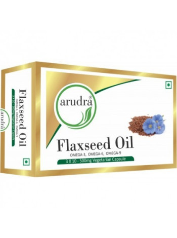 Льняное масло Шри Шри Аюрведа: 500 мг, 30 капсул - источник Омега-3