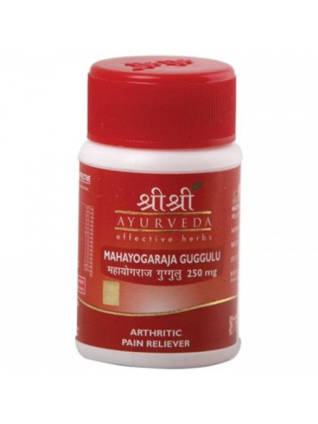 Махайогарадж Гуггул, 250 мг, 30 таб, производитель "Шри Шри Аюрведа", Mahayogaraj Guggulu, 250 mg, 30 tabs, Sri Sri Ayurveda
