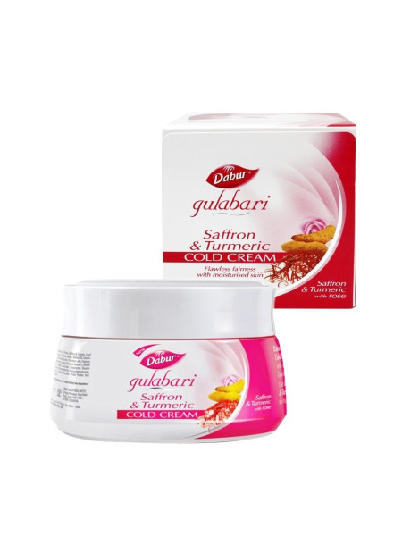 Крем для лица с маслом розы, шафрана и куркумы "Гулабари", 100 мл, производитель "Дабур", Gulabari Saffron & Turmeric, 100 ml, Dabur