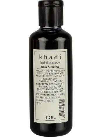 Шампунь Khadi Амла и Ритха: 210 мл натурального очищения