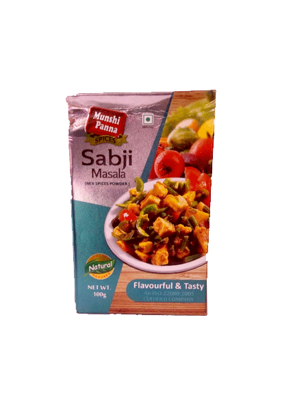 Смесь специй "Сабджи Масала", 100 г, производитель "Мунши Панна", Sabji Masala, 100 g, Munshi Panna