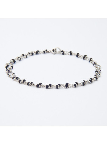 Кантхимала №1а Туласи: элегантные черные бусины 4 мм