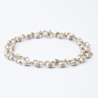 Кантхимала №3а Туласи в обрамлении 1 ряд 6 мм натуральные / Kanthimala №3a Tulasi silver 1round 6mm natural Кантхимала №3а Туласи в обрамлении 1 ряд 6 мм натуральные / Kanthimala №3a Tulasi silver 1round 6mm natural