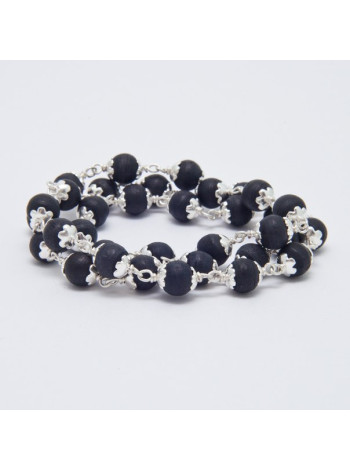 Кантхимала Туласи: элегантные черные бусины 9 мм