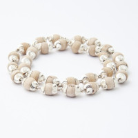 Кантхимала №11 Туласи в обрамлении 1 ряд 12 мм насечками / Kanthimala №11 Tulasi silver 1round 12mm natural Кантхимала №11 Туласи в обрамлении 1 ряд 12 мм насечками / Kanthimala №11 Tulasi silver 1round 12mm natural