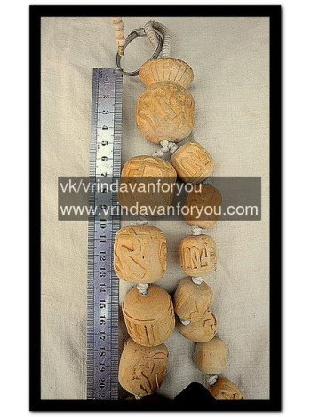 Четки Туласи: Ручная работа, круглые резные бусины