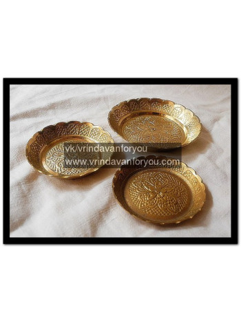 Латунные тарелки: 6, 7 и 8 см – стильный декор и функциональность