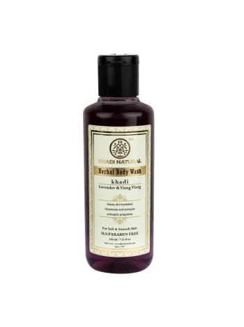 Гель для душа Khadi Лаванда и Иланг-иланг: нежный уход без SLS и парабенов
