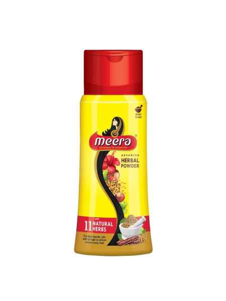 Аюрведический травяной порошок Meera, "Мира", производитель "Кевин Кейр", Meera hairwash herbal powder, 150 g, CavinKare