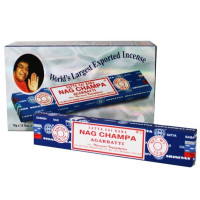 Благовония Сатья Наг Чампа, 15 г x 12 шт, производитель Шринивас Сугандхалая; Satya Incense Nag Champa Agarbatti, 15 g x 12 pcs, Shrinivas Sugandhalaya