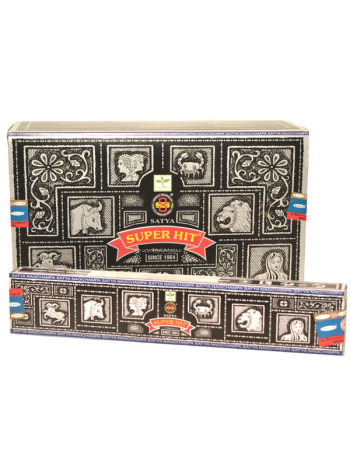 Сатья Супер Хит: 12 пачек благовоний (15г) — Ароматная классика от Шринивас Сугандхалая