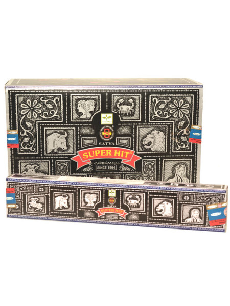 Благовония Сатья Супер Хит, 15 г x 12 шт, производитель Шринивас Сугандхалая; Satya Incense Super Hit, 15 g x 12 pcs, Shrinivas Sugandhalaya Благовония Сатья Супер Хит, 15 г x 12 шт, производитель Шринивас Сугандхалая; Satya Incense Super Hit, 15 g x 12 pcs, Shrinivas Sugandhalaya