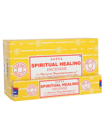 Сатья Духовное Исцеление: 12 палочек благовоний (15 г каждая) для глубокой релаксации