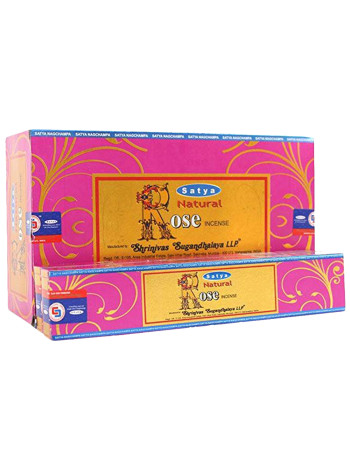 Ароматические палочки Satya Роза: 12 упаковок по 15 г, неповторимый аромат