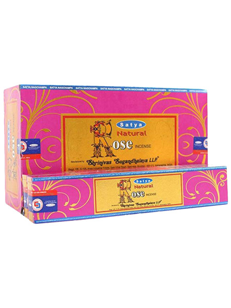 Благовония Сатья Роза, 15 г x 12 шт, производитель Шринивас Сугандхалая; Satya Incense Rose, 15 g x 12 pcs, Shrinivas Sugandhalaya