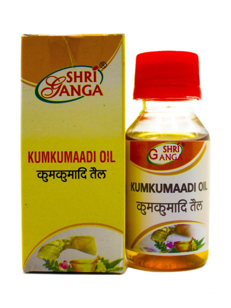 Масло Кумкумади, 50 г, производитель Шри Ганга; Kumkumaadi Oil, 50 g, Shri Ganga