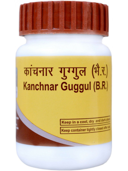 Канчнар Гуггул, очищение организма, 40 таб, Патанджали; Kanchnar Guggul, 40 tabs, Patanjali
