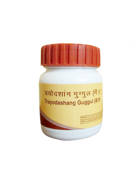 Трайодашанг Гуггул, лечение суставов и невралгии, 40 таб, Патанджали; Trayodashang Guggul, 40 tabs, Patanjali