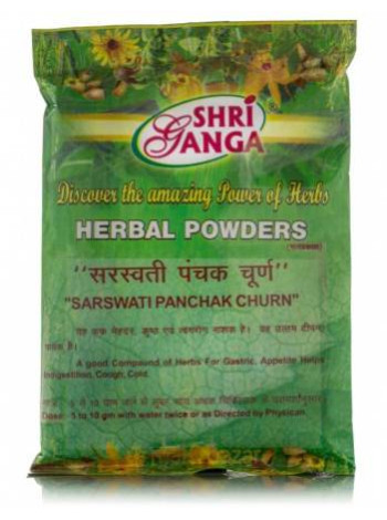 Сарасват Панчак Чурна 100г: Аюрведический порошок от Шри Ганга
