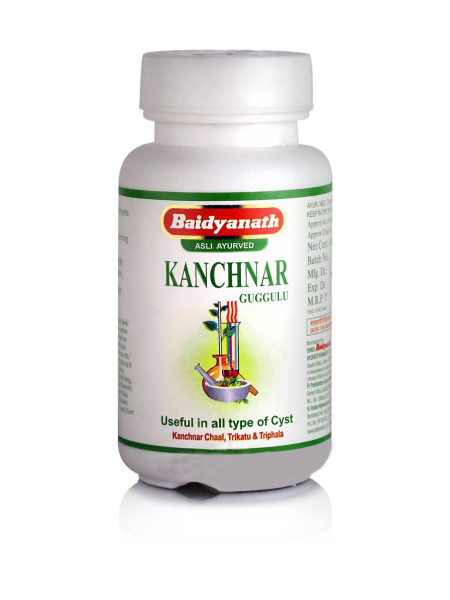Канчнар Гуггул: очищение лимфатической системы, 80 таб., производитель "Байдьянатх", Kanchnar Guggulu, 80 tabs., Baidyanath