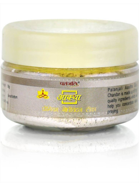 Гопичандан для тилака Аастха Премиум, 25 г, Патанджали; Aastha Premium Gopichandan Teeka, 25 g, Patanjali