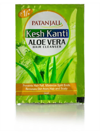 Шампунь Patanjali Kesh Kanti с Алоэ Вера (5 мл):  Нежное очищение для ваших волос