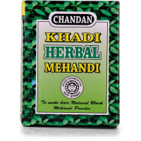 Краска для волос, цвет черный, 100 г, Кхади; Khadi Herbal Mehendi Natural Black, 100 g, Khadi