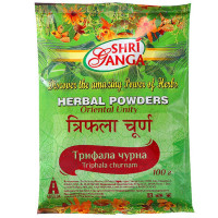 Трифала Чурна, 100 г, производитель Шри Ганга; Triphala Churna, 100 g, Shri Ganga
