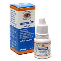Аюрведические капли для глаз Айсотин, 10 мл, производитель Джагат Фарма; Isotine eye drop, 10 ml, Jagat Pharma