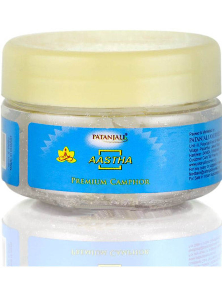 Порошок камфоры Аастха Премиум, 25 г, Патанджали; Aastha Premium Camphor, 25 g, Patanjali