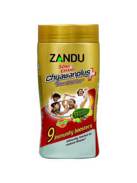 Чаванпраш Сона Чанди Чаван Плюс, 450 г, производитель Занду; Chyavanprash Chyawanplus, 450 g, Zandu