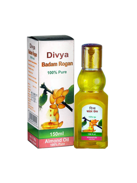 Миндальное масло Дивья Бадам Роган, 150 мл, Патанджали; Divya Badam Rogan Almond Oil, 150 ml, Patanjali
